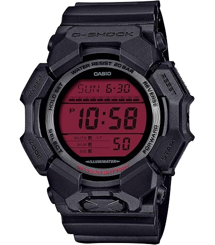 Amazon.com: Casio G-Shock Black Resin Red Digital Oversized Watch